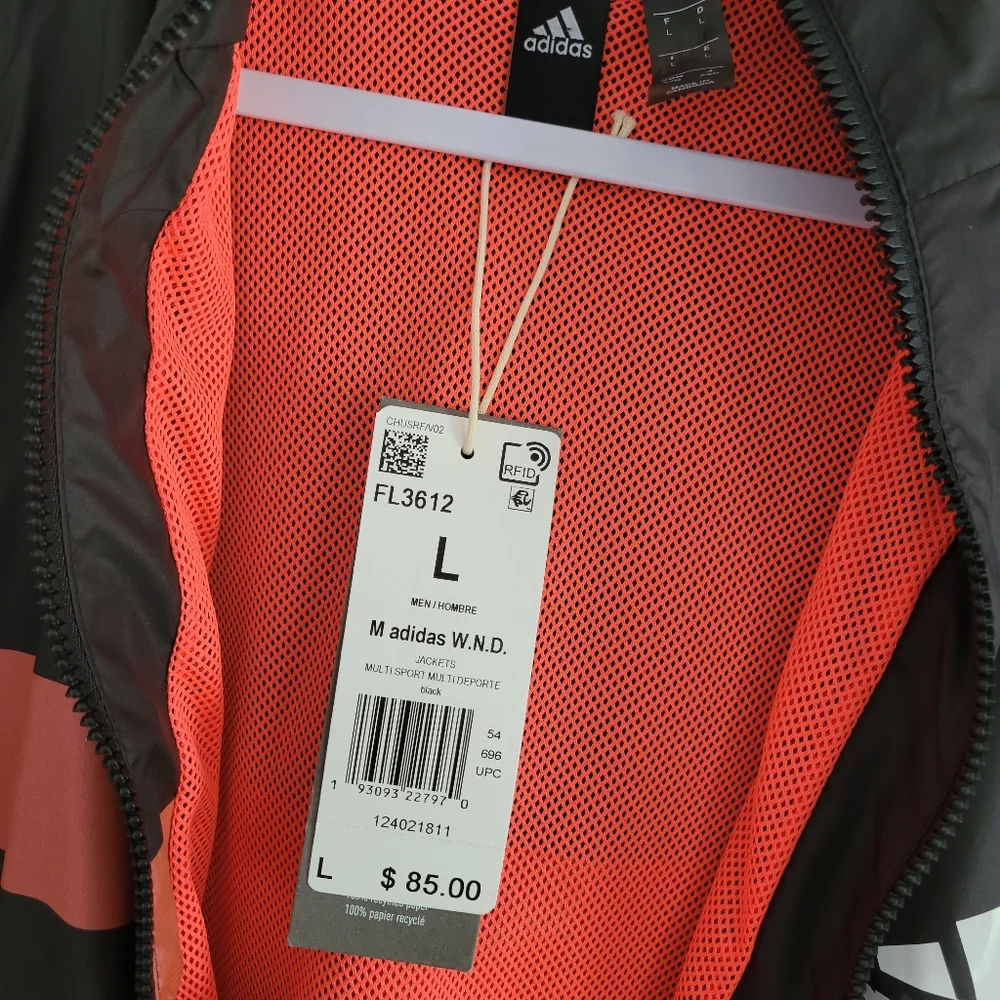 Adidas W.N.D Windbreaker Jacket Size‎ L NWT